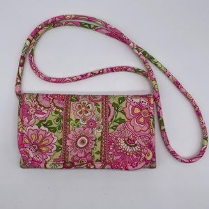 Vera Bradley Petal Pink mini bag,wallet, crossbody